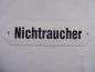 Preview: Nichtraucher Emaille Email Blech Schild