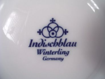 Teller flach 21 cm festoniert Winterling indischblau