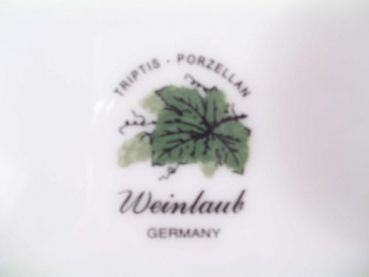 Teetasse Weinlaub Tee Triptis Porzellan Weinlaub Goldrand