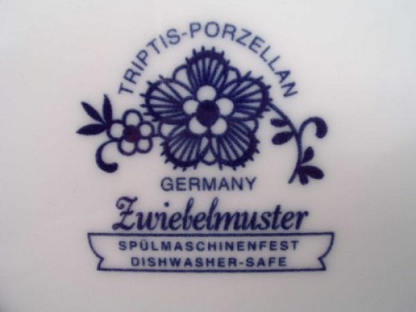 Schüssel 19 cm Triptis Zwiebelmuster Porzellan