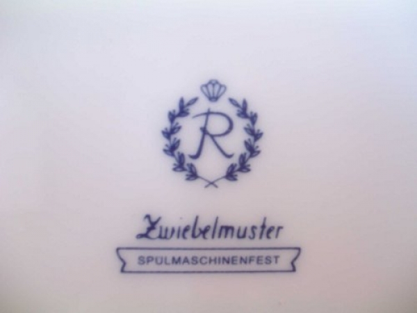 Butterdose rund Zwiebelmuster